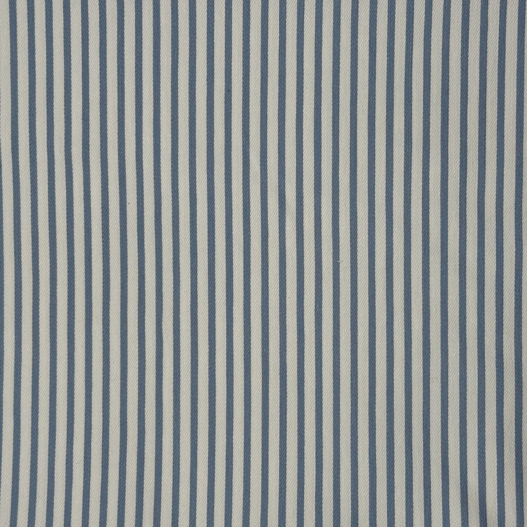 Blue and Cream Striped Denim