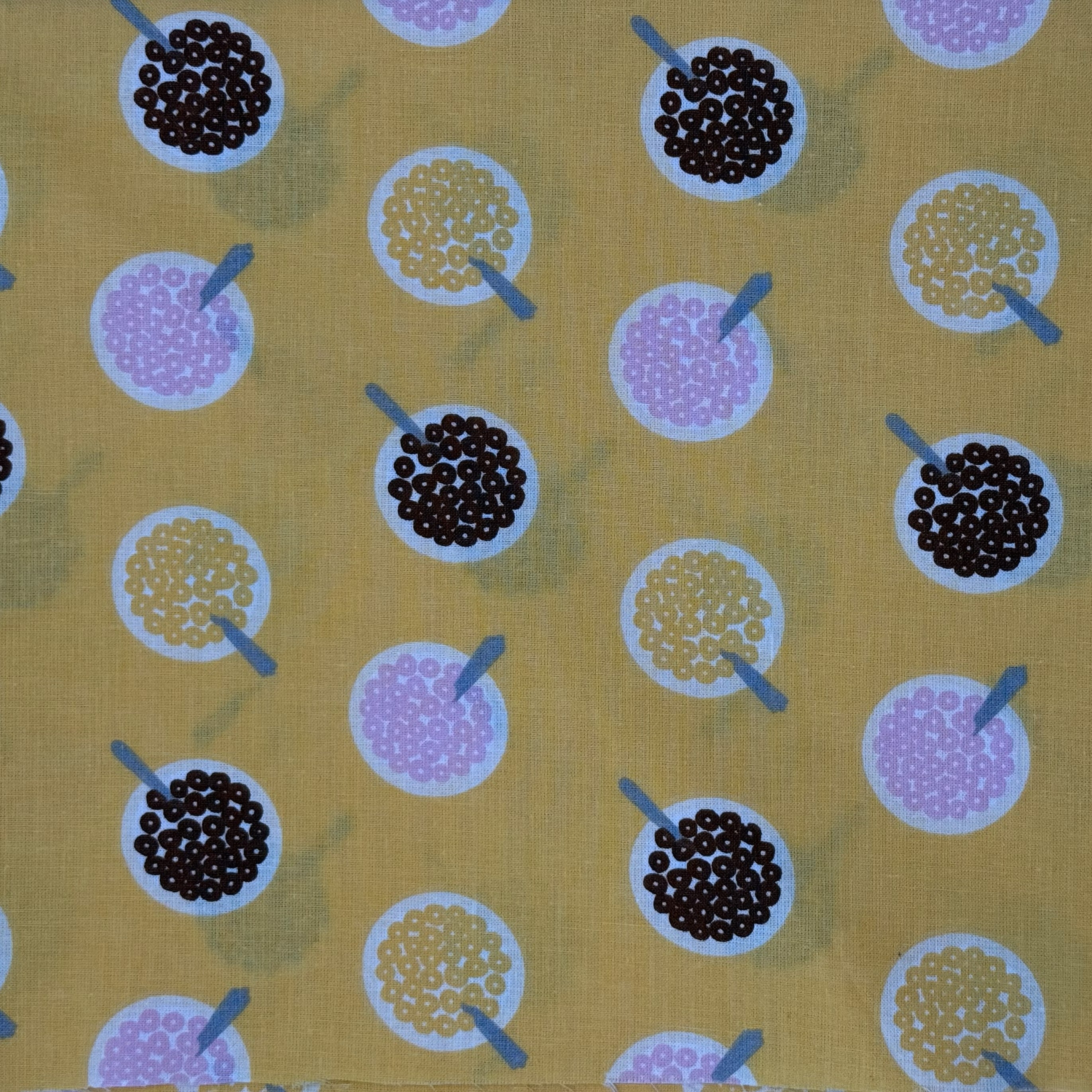 Cereal Bowls on Yellow