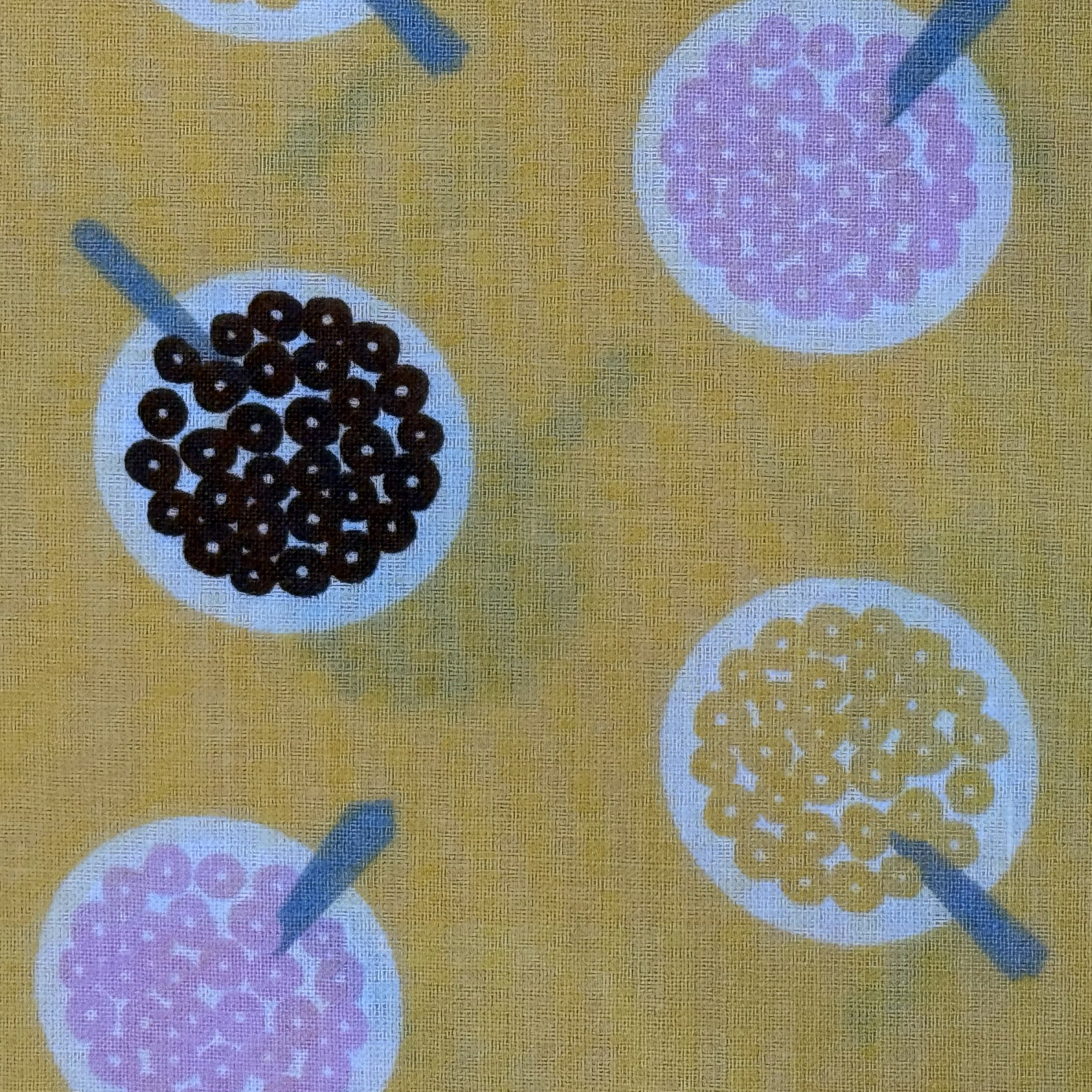 Cereal Bowls on Yellow