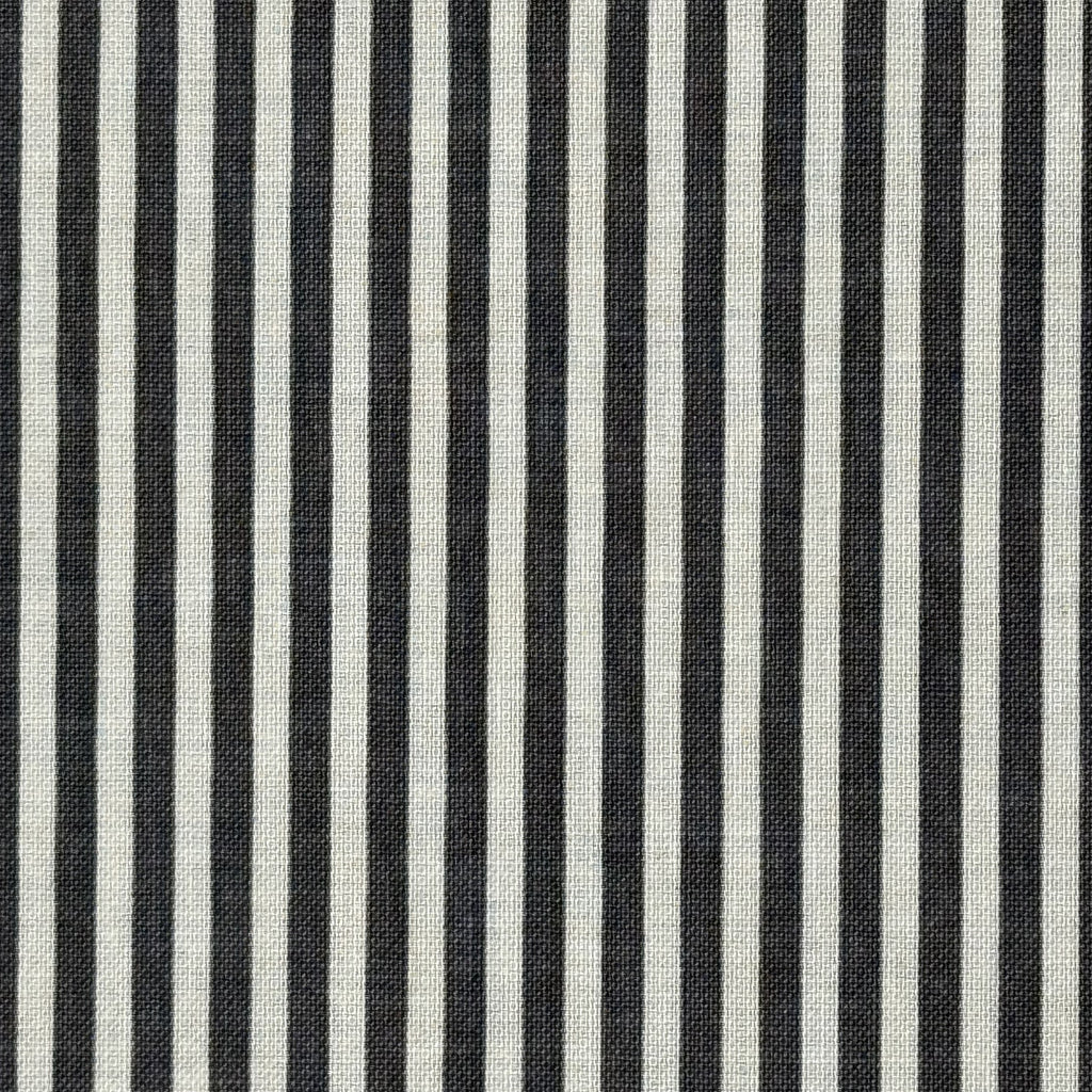 Charcoal and Ivory Stripe