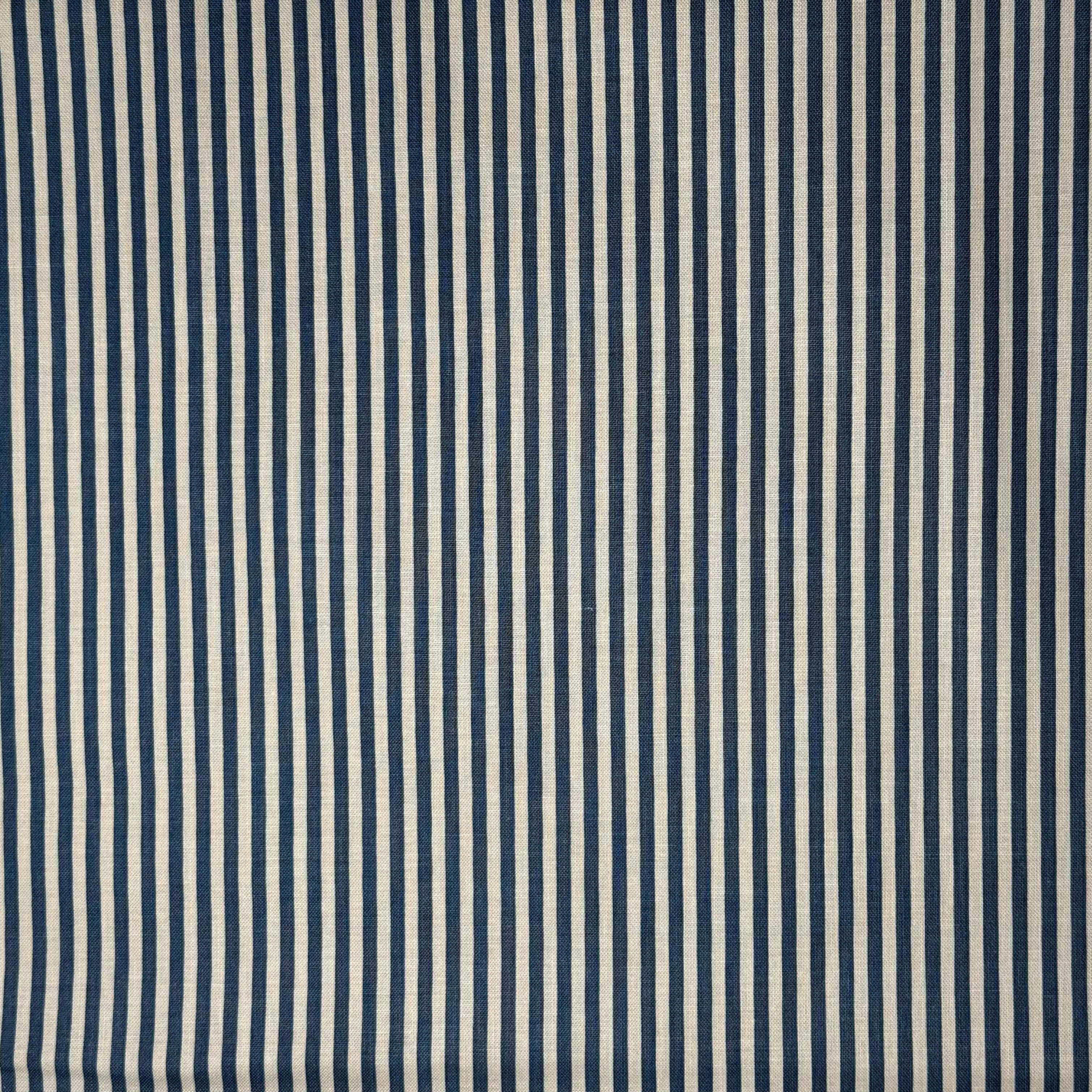 Coastal Blue and Ivory Stripe