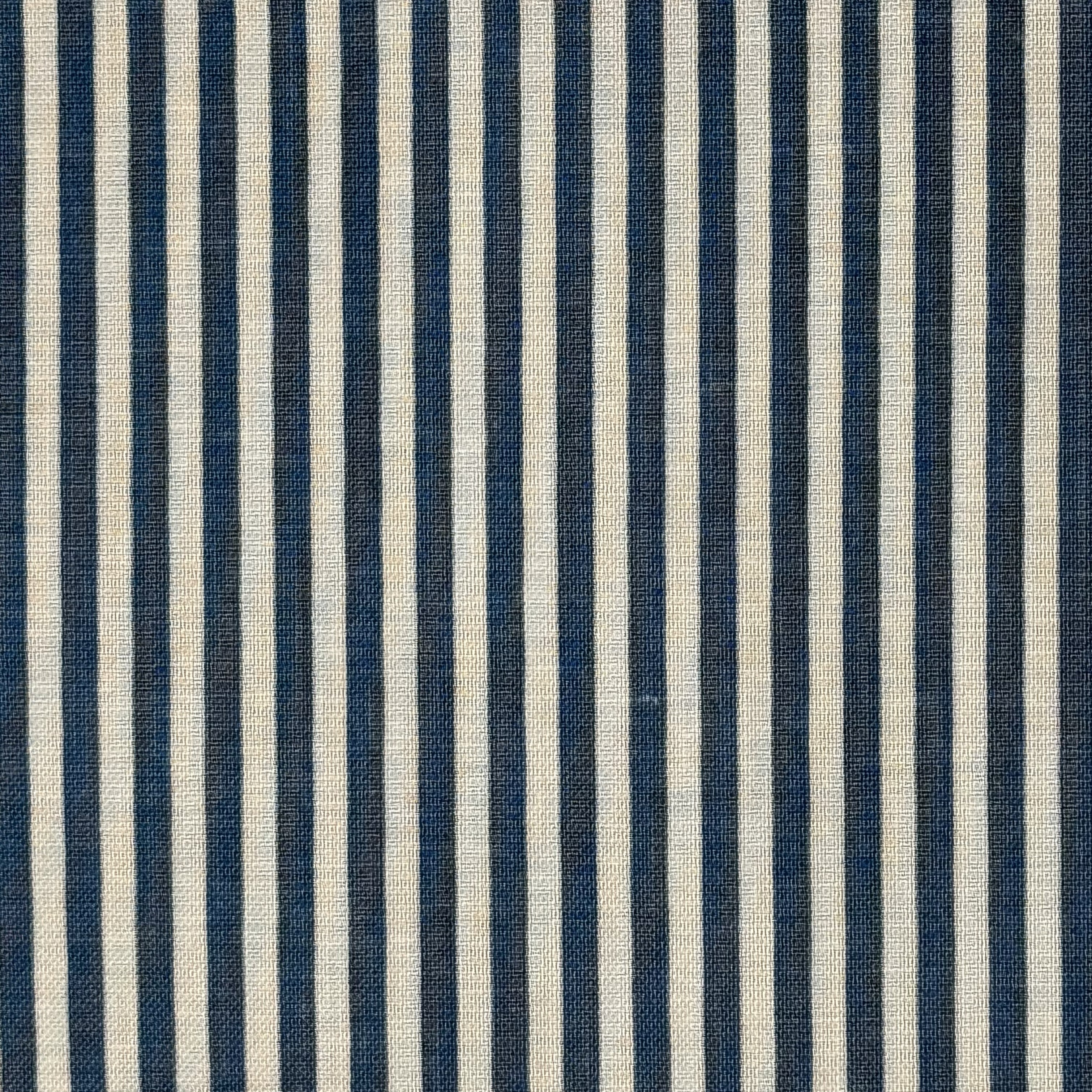 Coastal Blue and Ivory Stripe