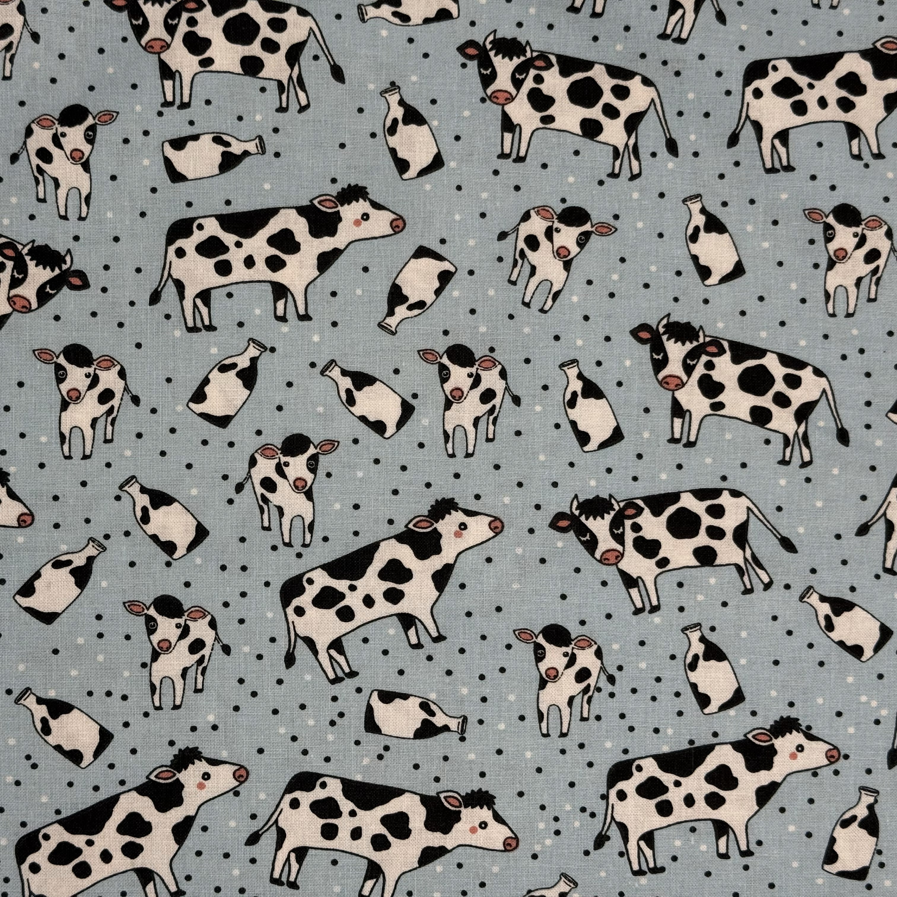 Cows on Blue-Grey