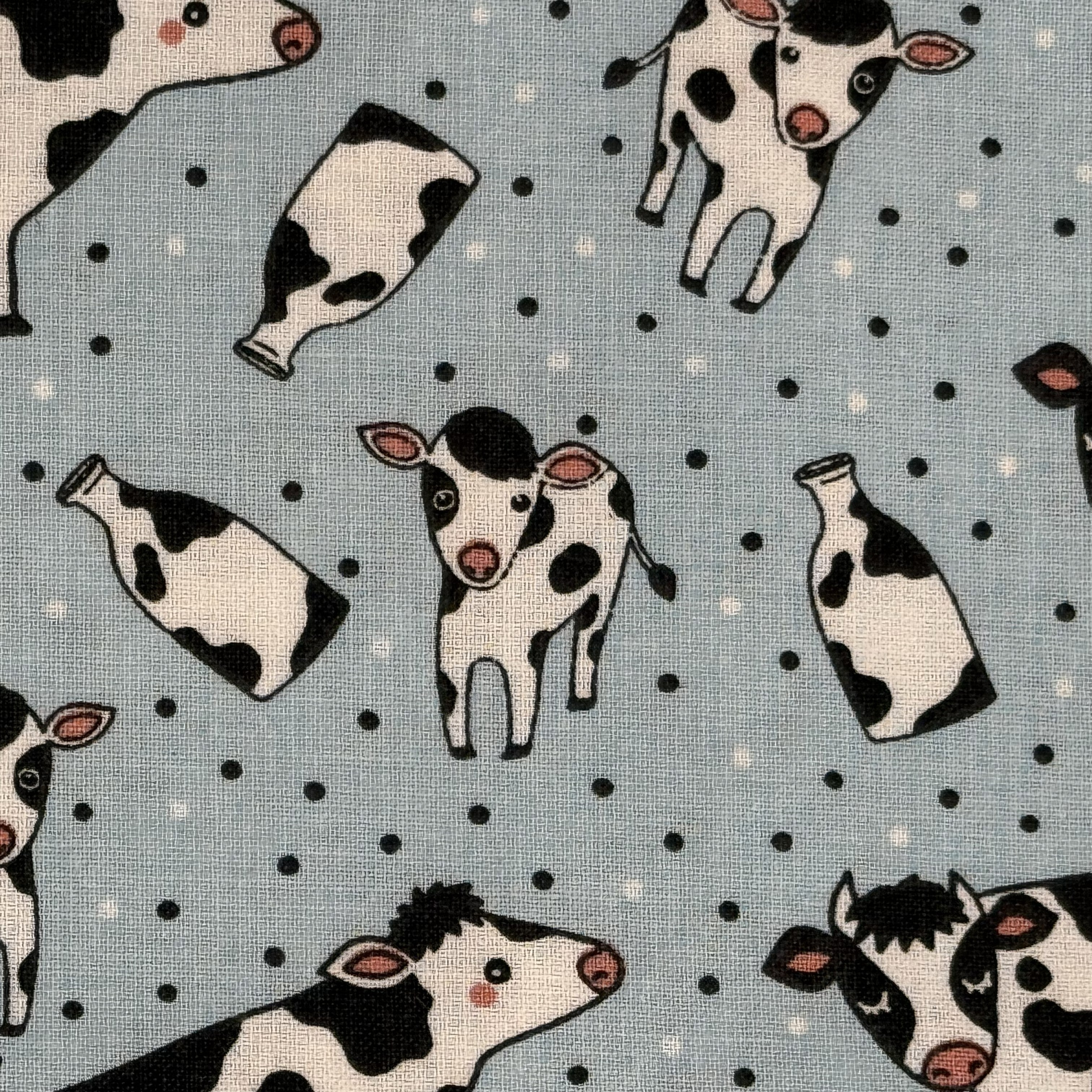 Cows on Blue-Grey