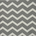 Gray and White Chevron