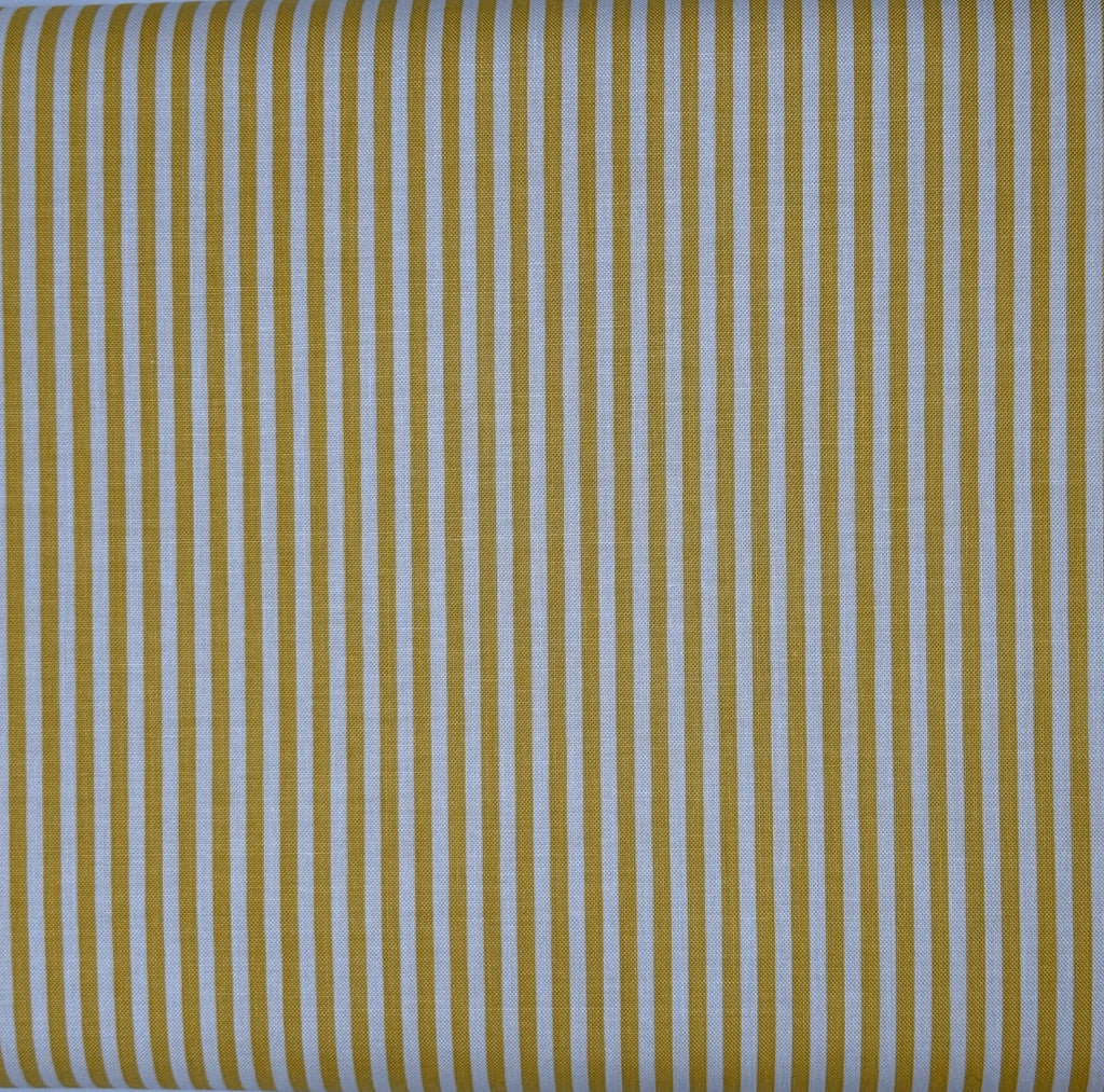 Honey Yellow and Ivory Stripe