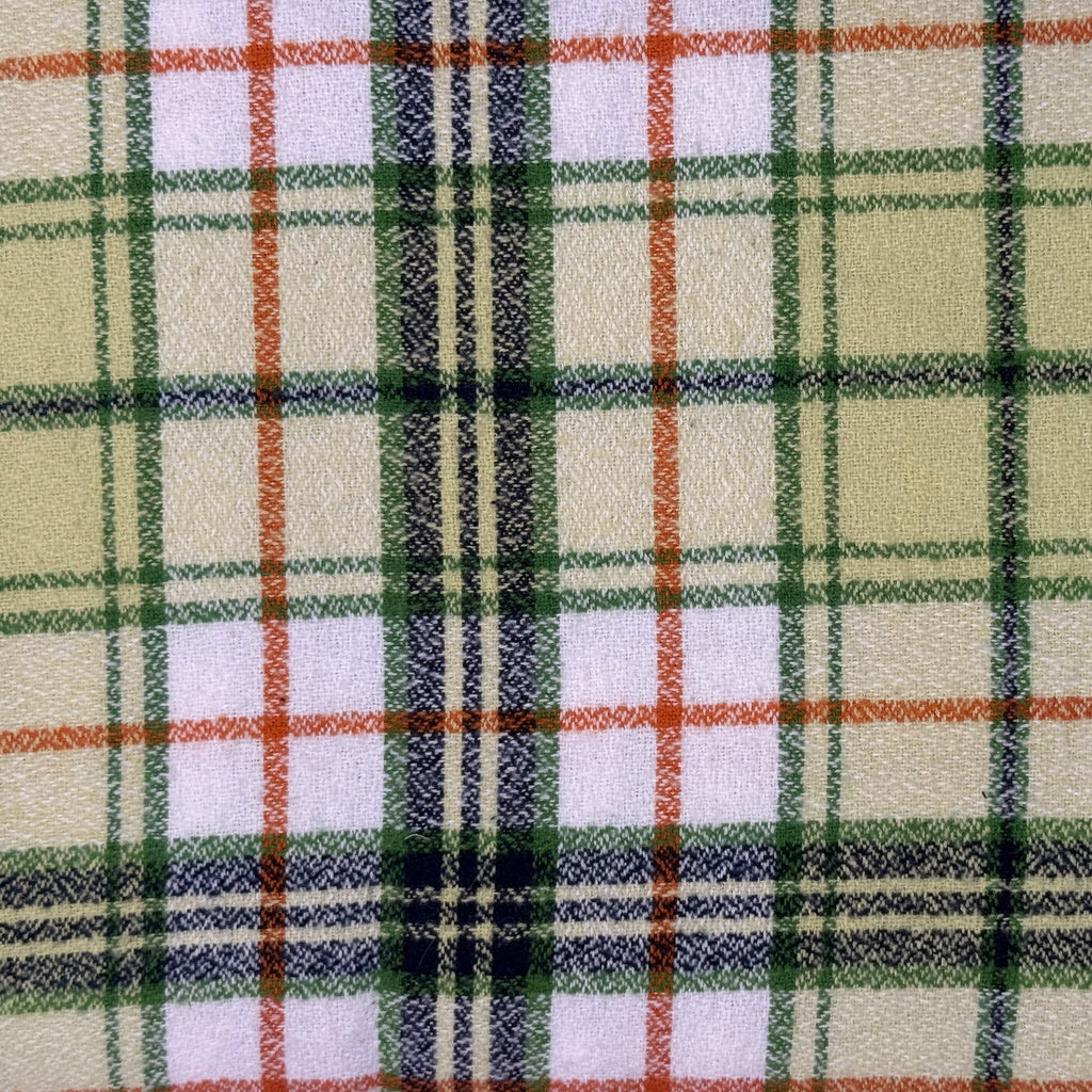 Green Plaid Brushed Cotton