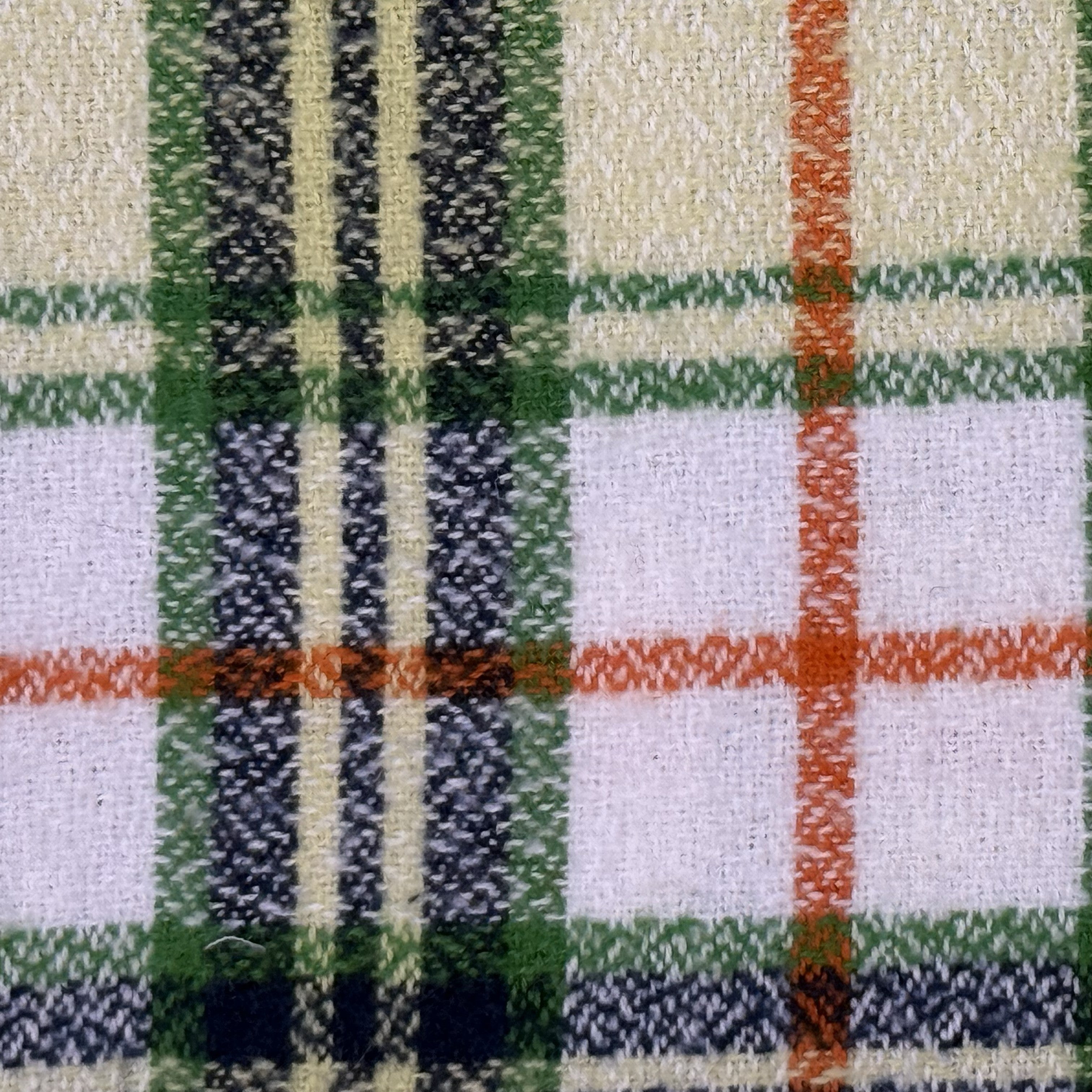 Green Plaid Brushed Cotton