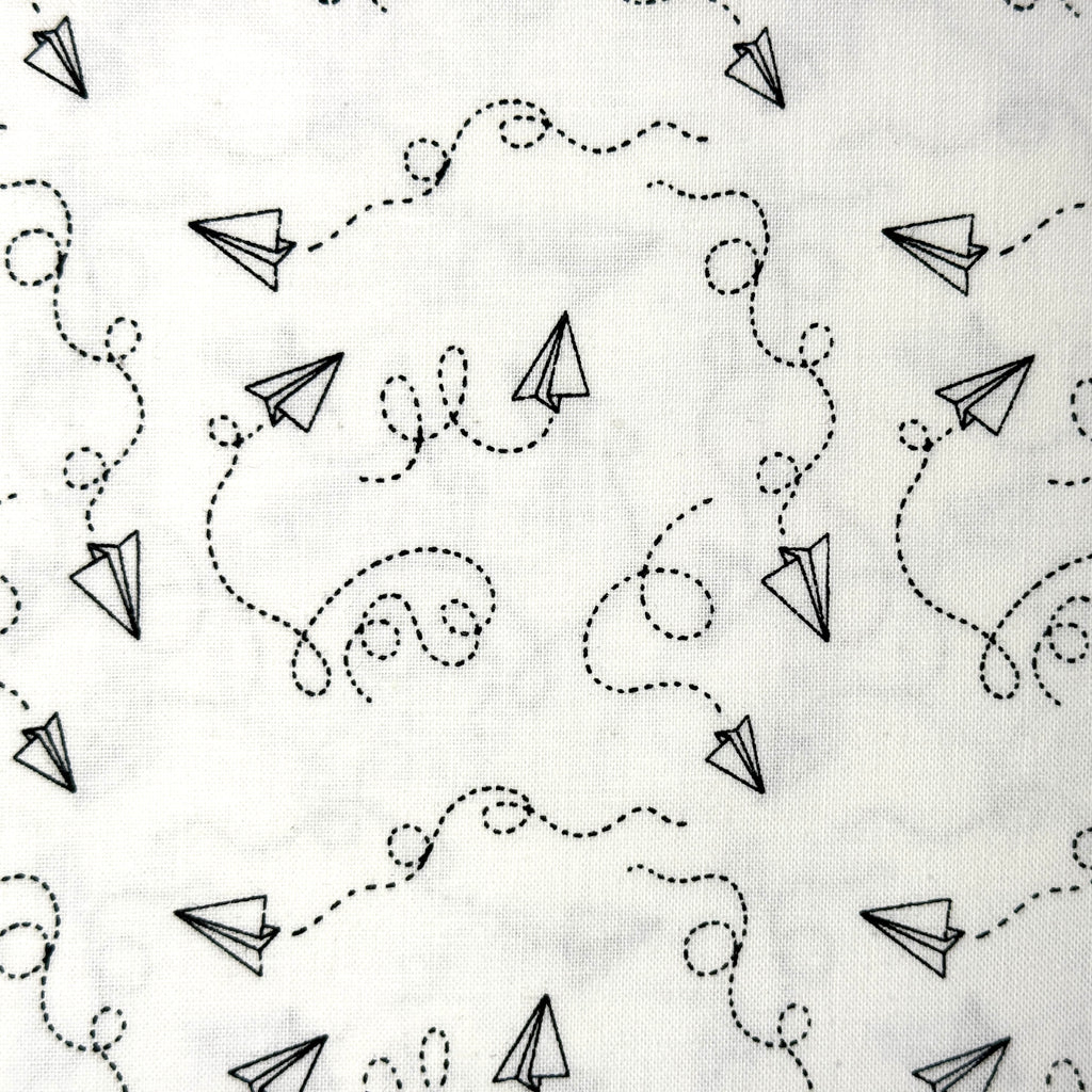 Paper Airplanes on White